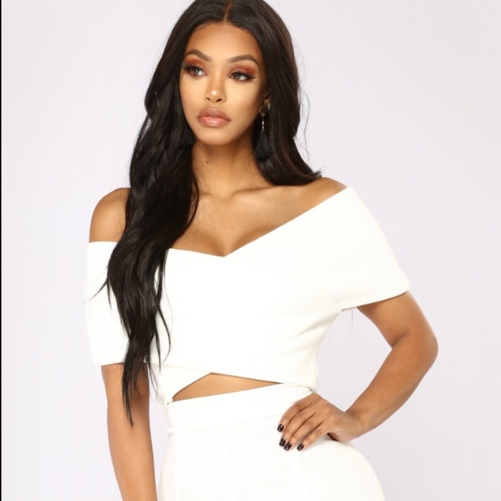Empowered Off Shoulder wrap top - Large